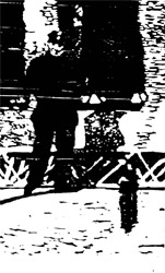 Oranienburger Stra&szlig;e Woodcut I