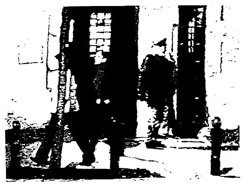 Oranienburger Stra&szlig;e Woodcut